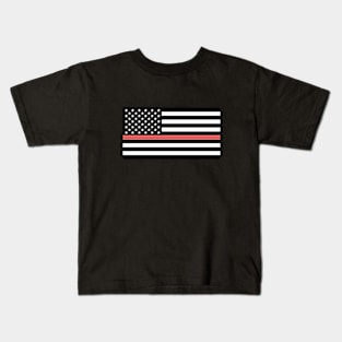 Firefighter American Flag Kids T-Shirt